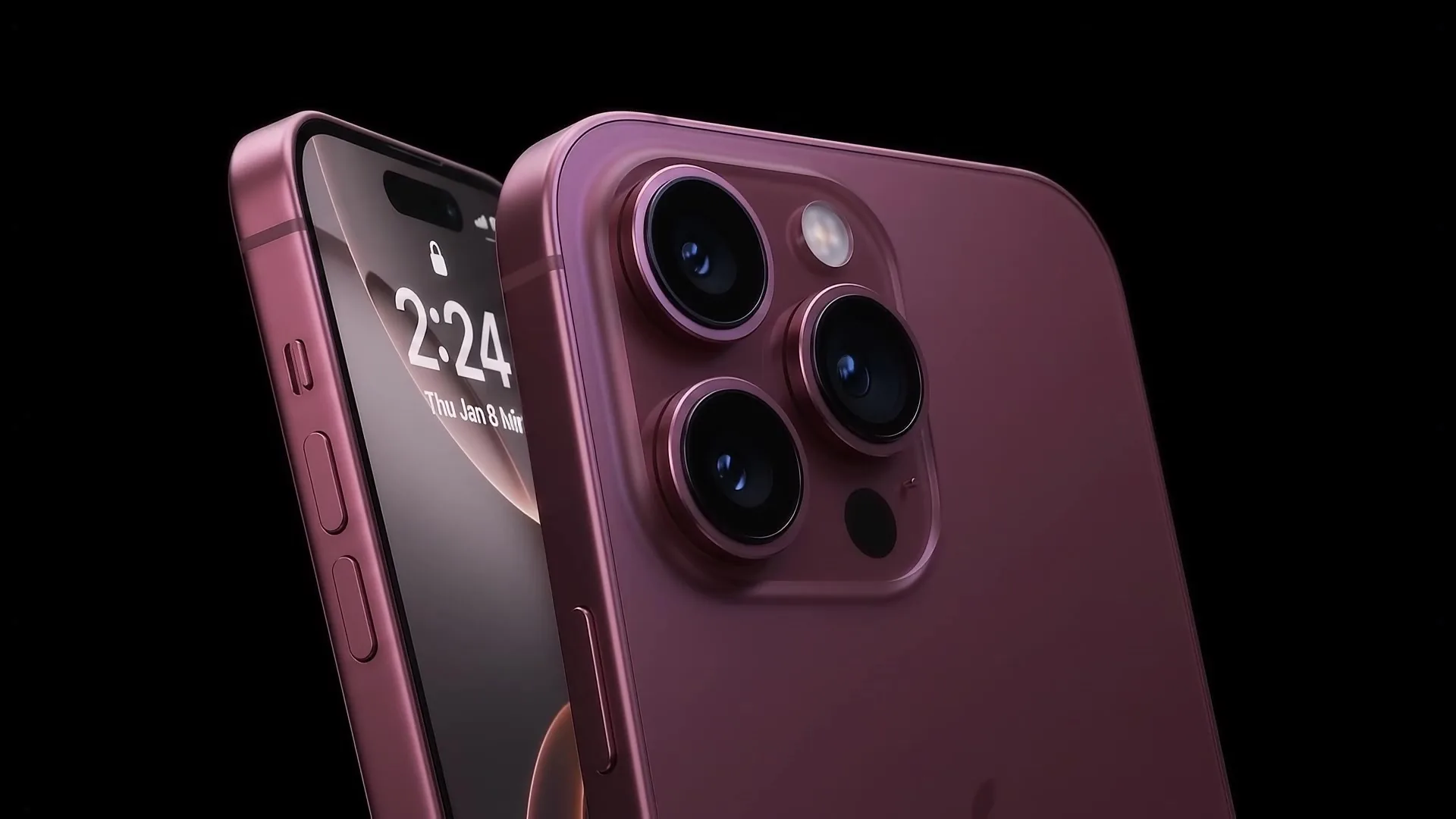 Close-up of smartphone cameras